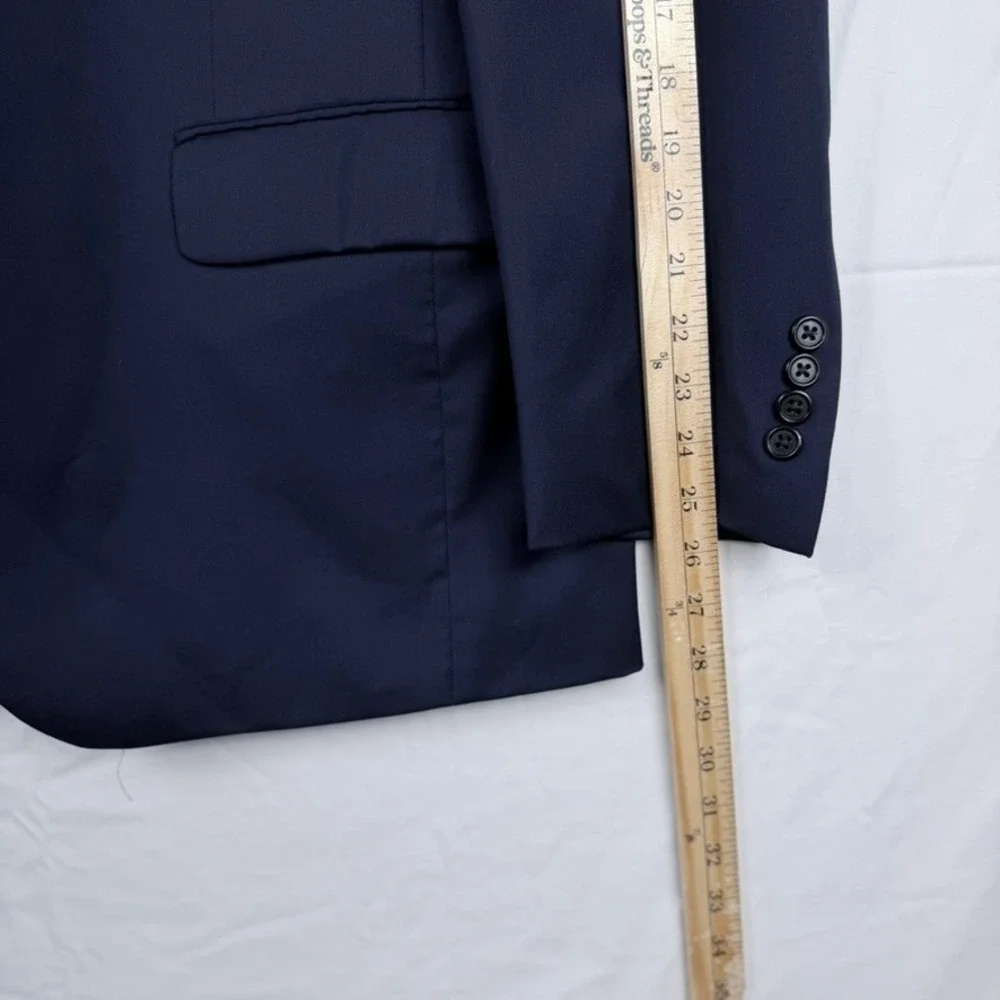 Jos A Bank Signature Navy Suit 2 Piece 43R 37x32 Wedding Executive Professional